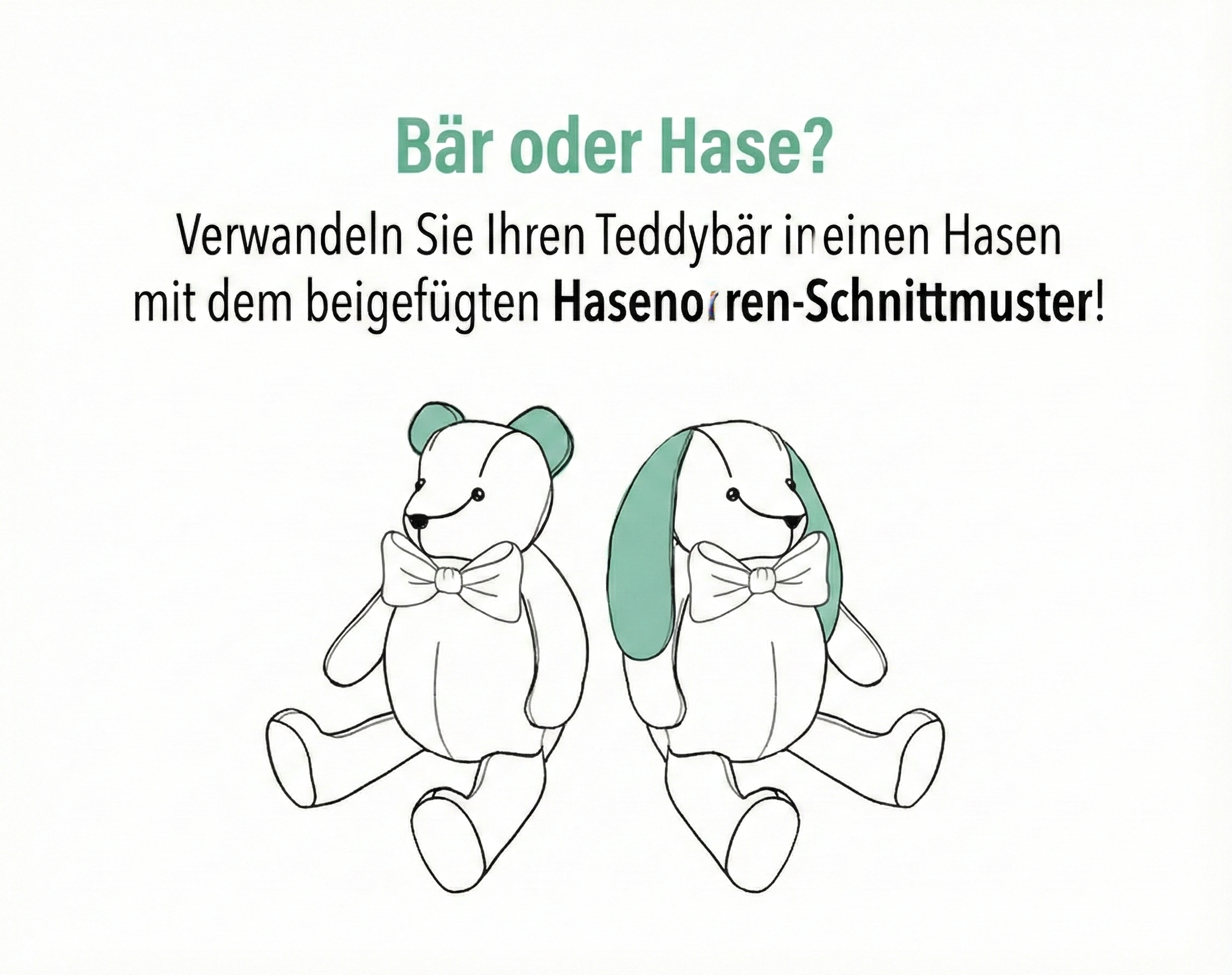 Memory-Bär Schnittmuster & Schritt-für-Schritt Nähanleitung (PDF)