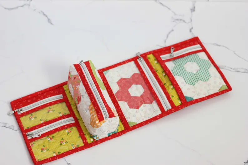 PDF Nightingale Reißverschluss-Tasche Schnittmuster || Gepolstertes Organizer-Muster Digitaler Download || Muster nur auf Englisch