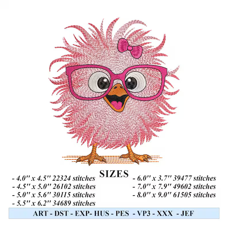 9 Funny Crazy Chicken Embroidery Design Bundle of 9 Floral Chicken Machine Embroidery File, Cute Chicken Machine Embroidery Instant Download