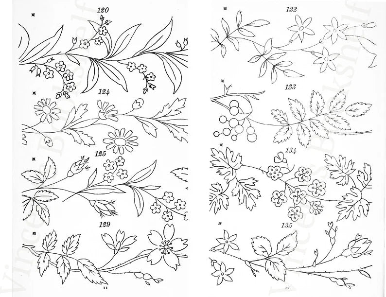 500 Embroidery Design Flowers Pattern Book, Embroidery Design eBook, Hand Embroidery Stitches, Craft Projects, Art Inspiration, PDF eBook