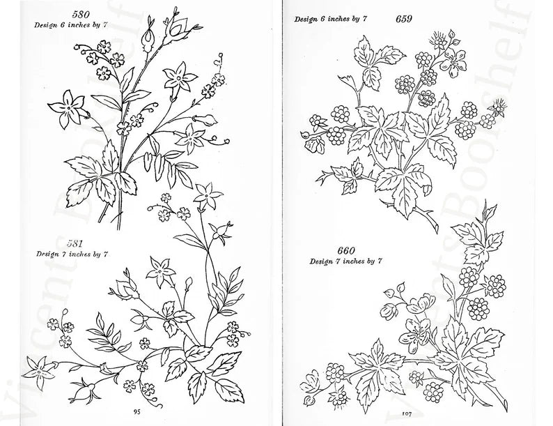 500 Embroidery Design Flowers Pattern Book, Embroidery Design eBook, Hand Embroidery Stitches, Craft Projects, Art Inspiration, PDF eBook