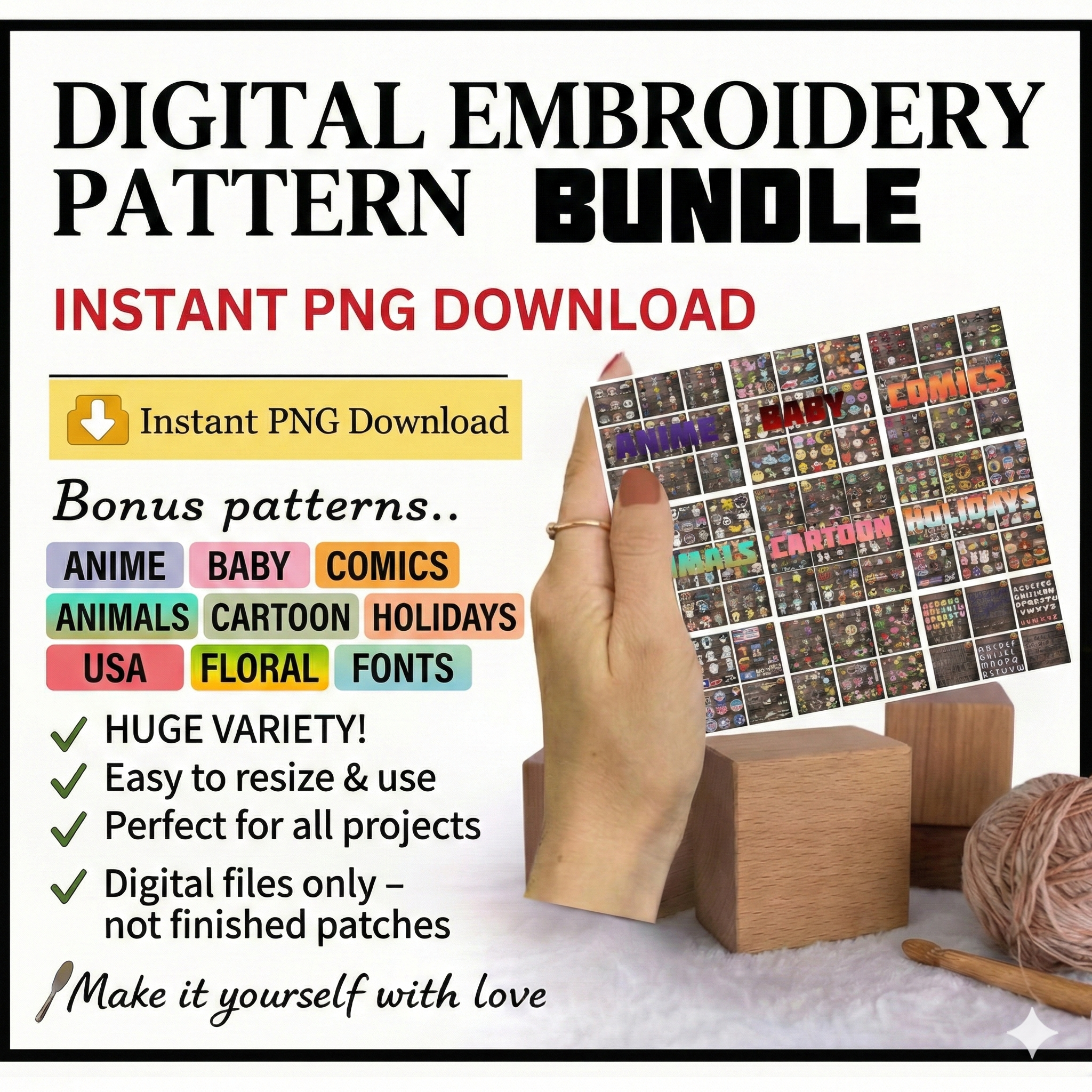 MEGA BUNDLE EMBROIDERY designs for embroidery machines, Embroidery files pack, Embroidery Design bundle,Pes , Dst, Jef, Exp, Emb,
