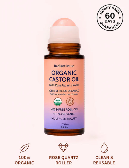 Rose Quartz Roll-On Castor Oil