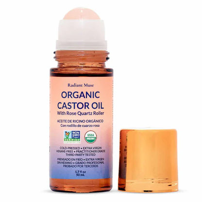 Rose Quartz Roll-On Castor Oil
