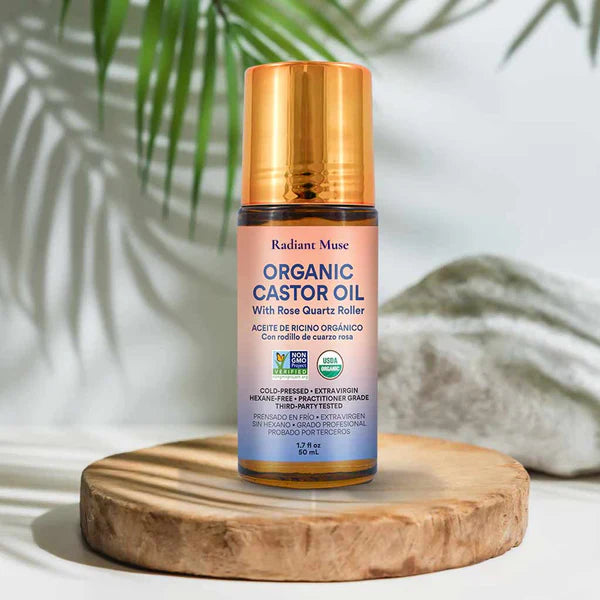 Rose Quartz Roll-On Castor Oil